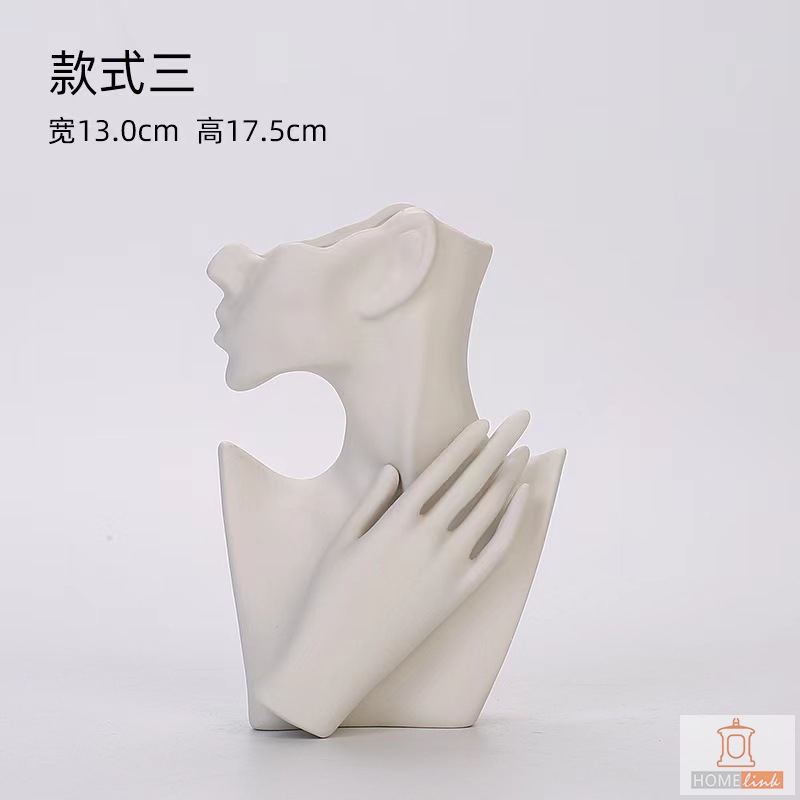 Huamn body style vegetable fired vase