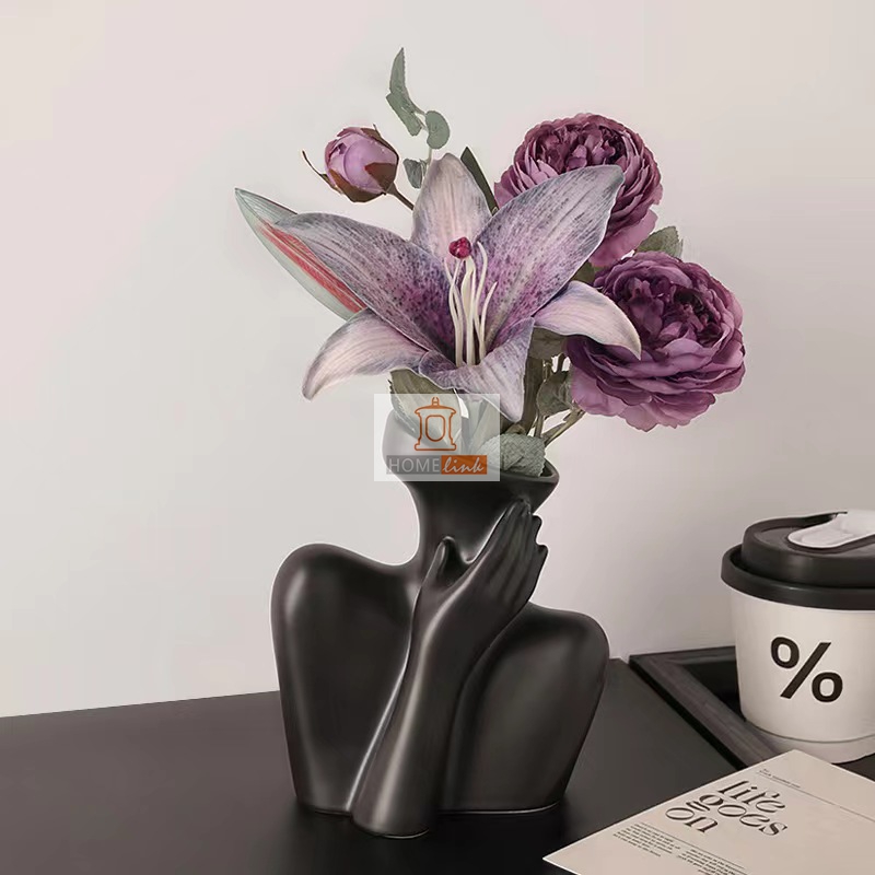 Huamn body style vegetable fired vase