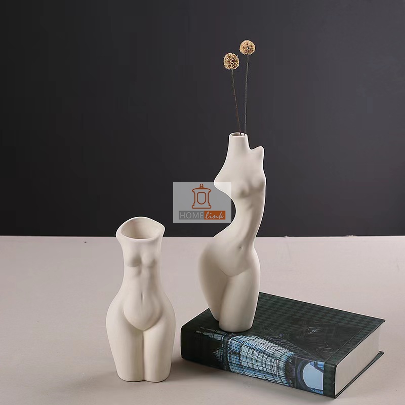 Vase in human body model