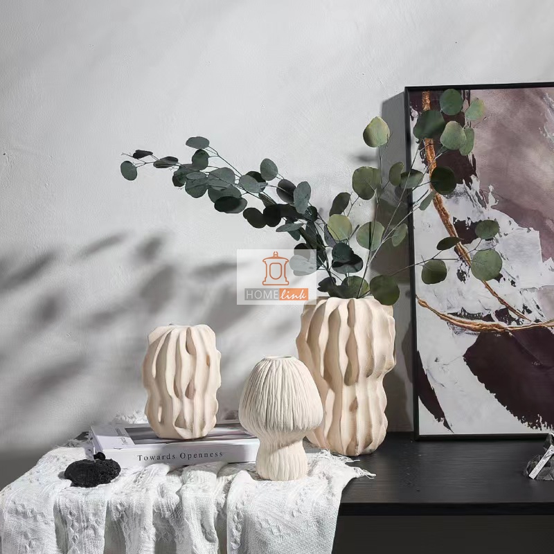 Cream style art vase