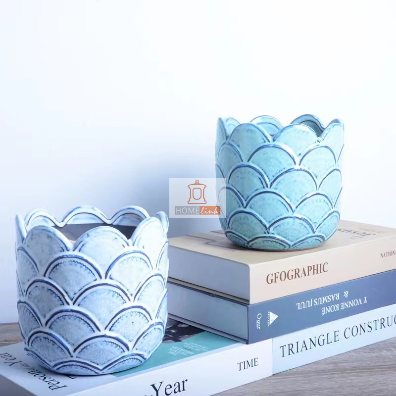 Nordic creative wave flower pot