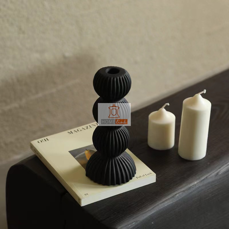 Instagram antique black and white candle holder ornaments