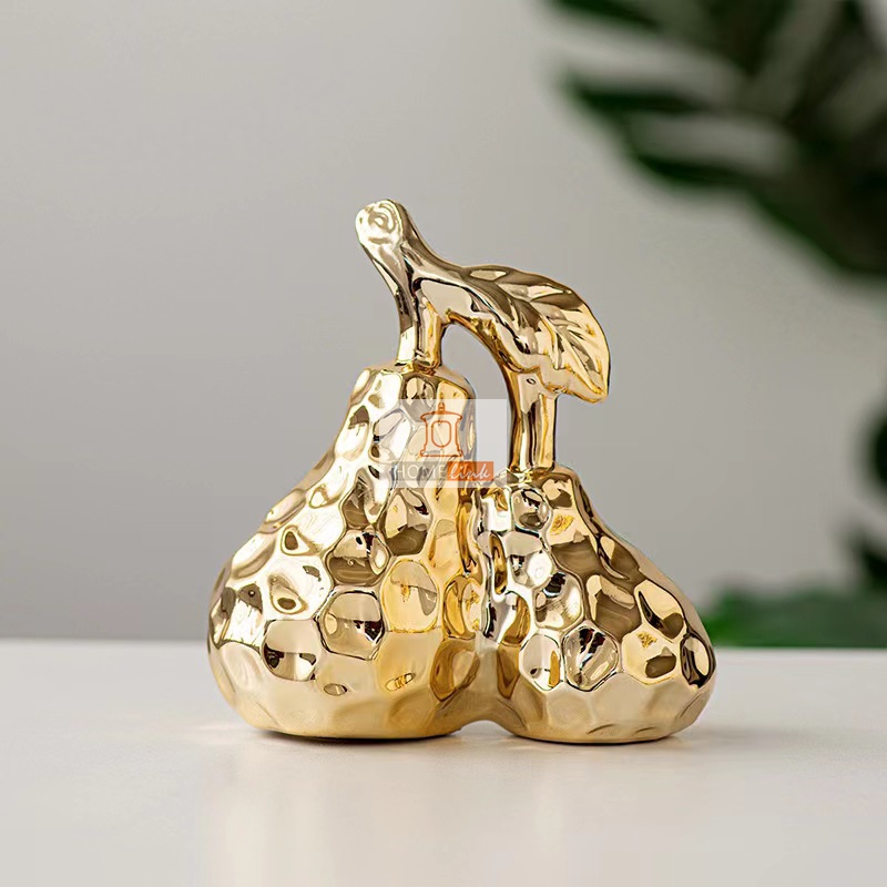 Electroplated pear shaped creative ornaments