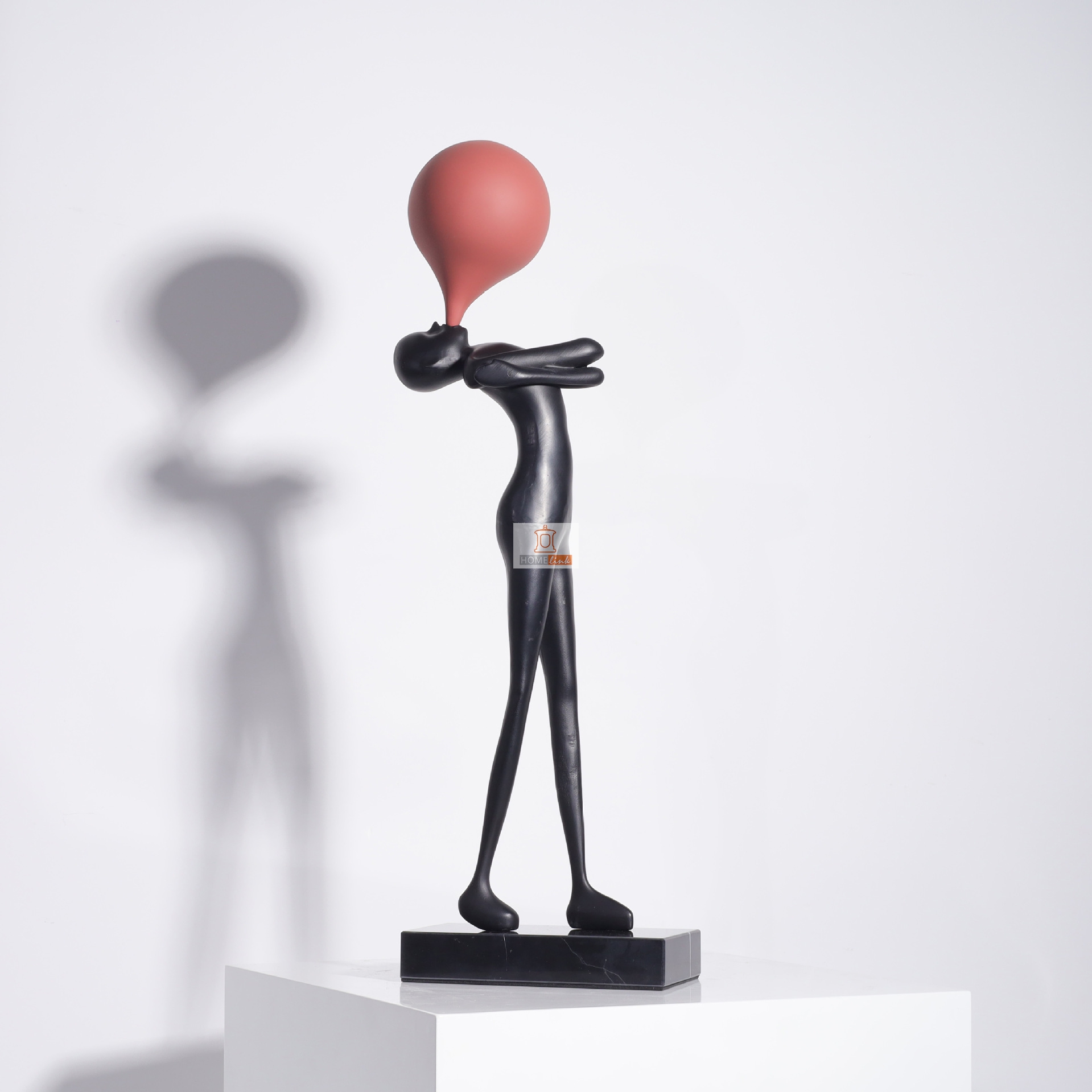 Modern abstract sculpture cast iron character ornaments