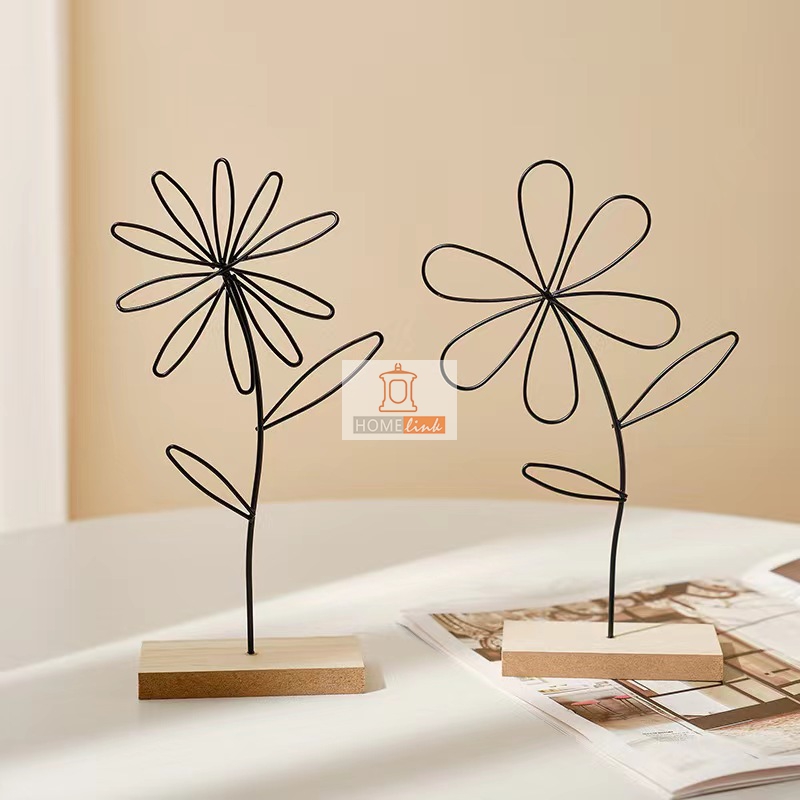Nordic Ins Wind Iron Art Small Flower Creative Decoration