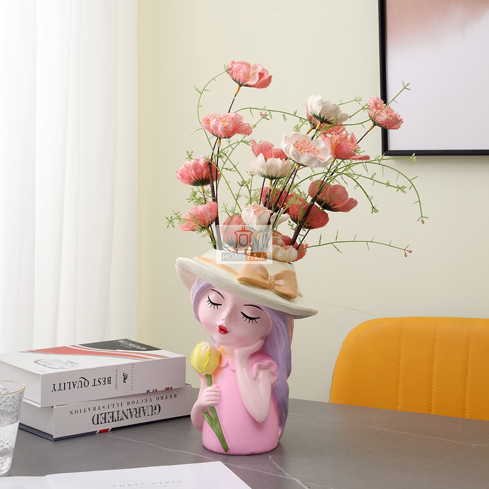 Cute Fairy Creative Resin Figure Vase Garden Decoration