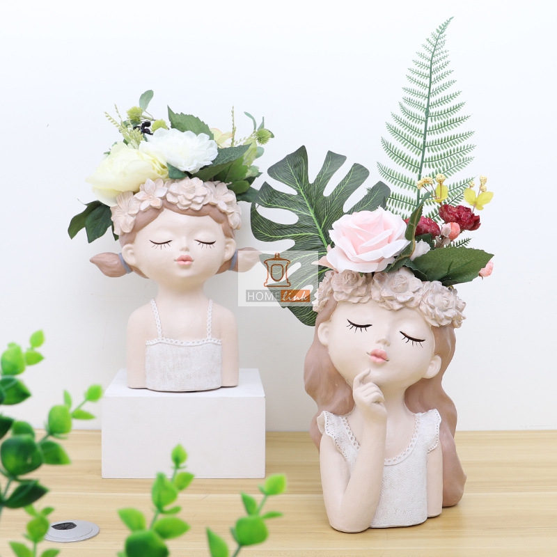 European style fairy girl creative landscape living room decoration vase