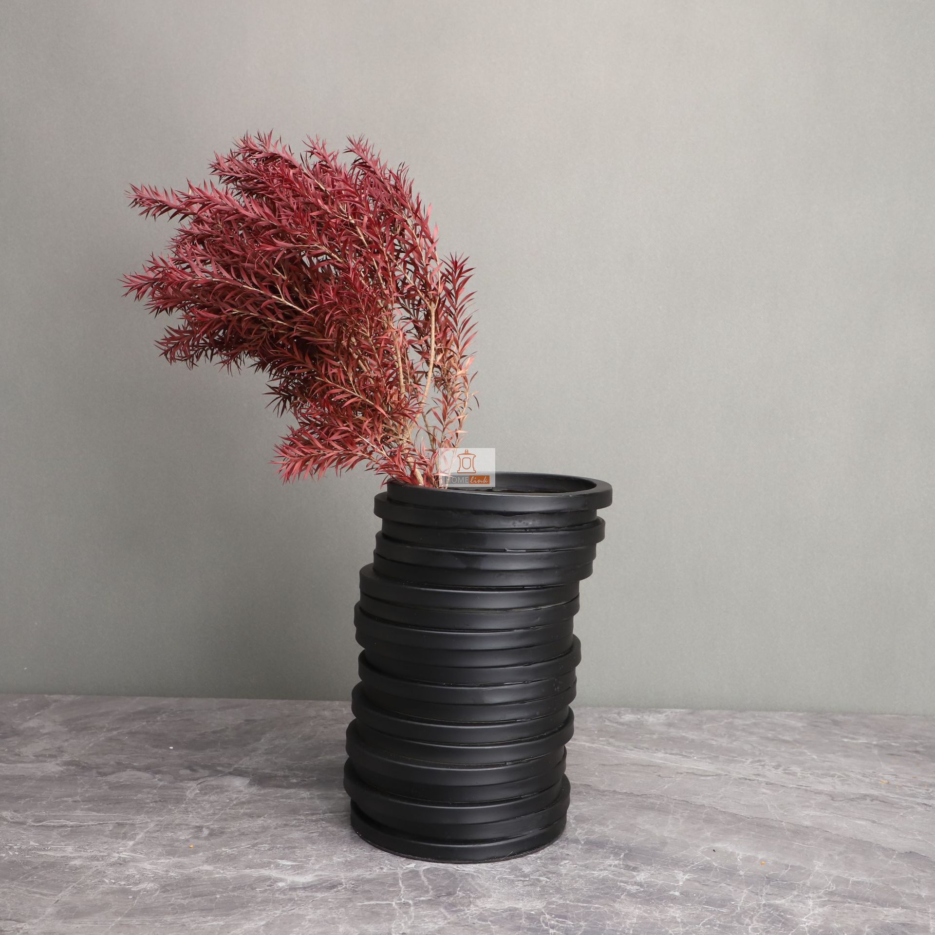 Nordic minimalist creative compass stacked resin vase