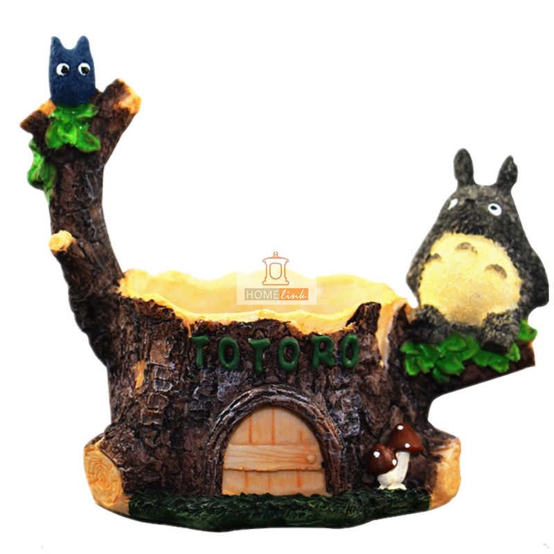 Hayao Miyazaki Cartoon Creative Totoro Tree Stub Flower Pot