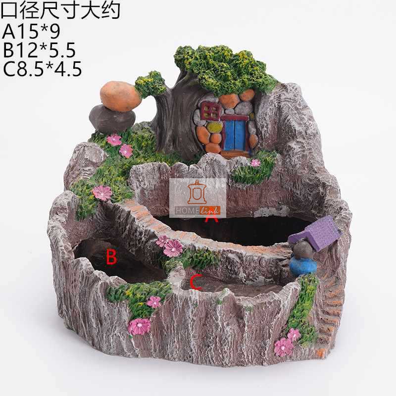 Creative Sky Garden Villa Resin Meaty Flower Pot