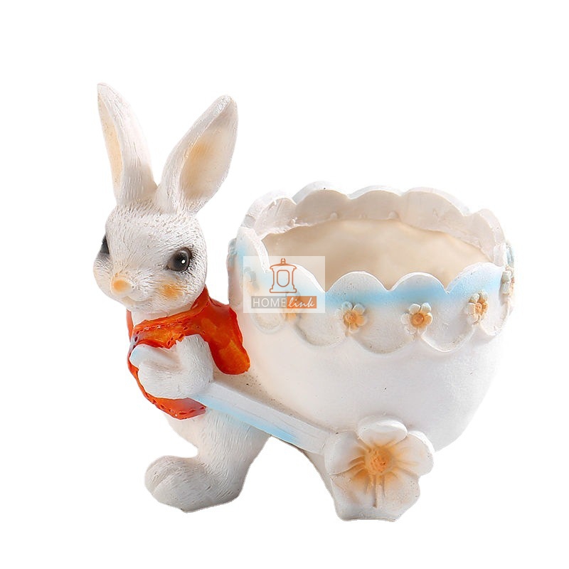 Cartoon Rabbit Meat Resin Creative Flower Pot