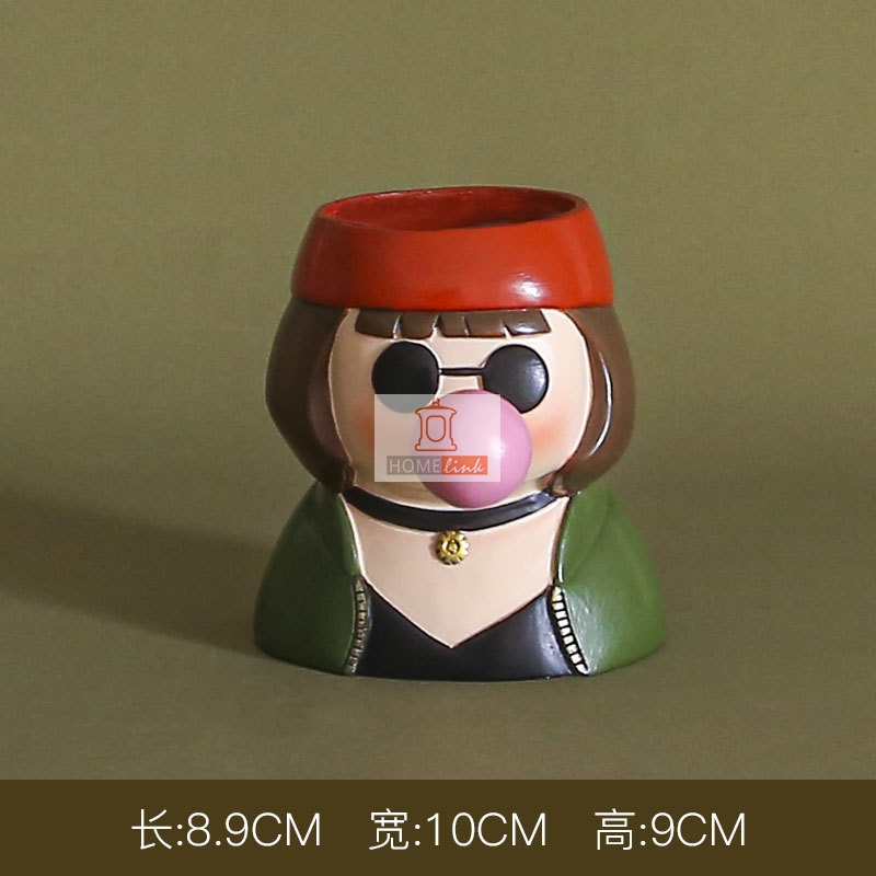 Nordic modern celebrity blowing bubble style floral pot