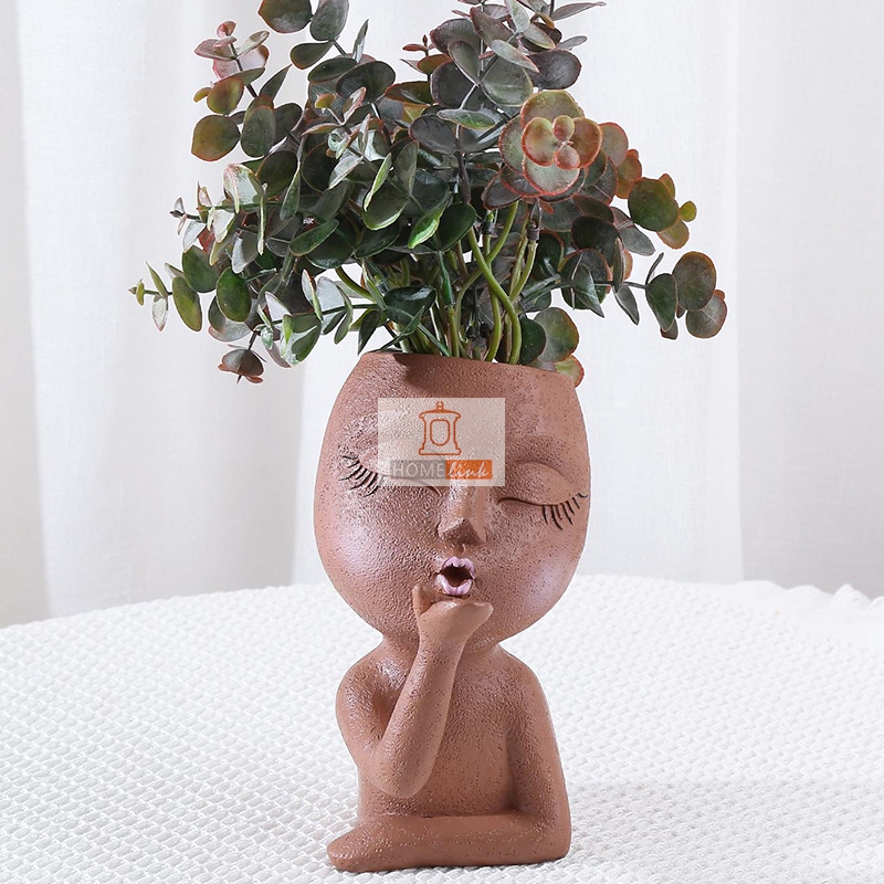Nordic Horticultural Creative Doll Resin Meaty Flower Pot