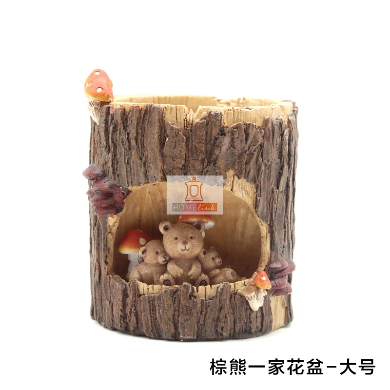 Креативные садовые пещеры, медвежьи горшки.