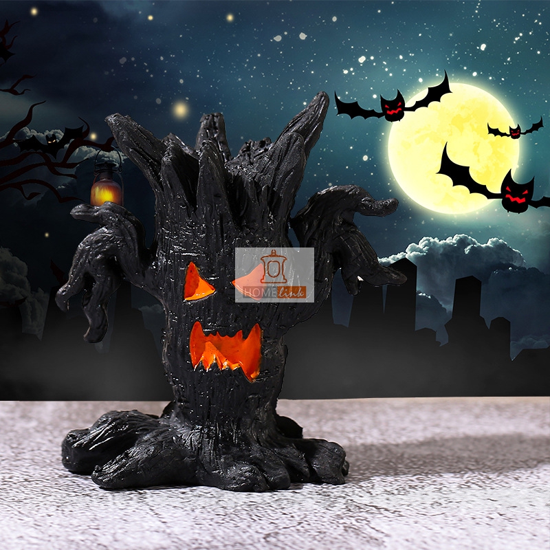 Christmas scene tree demon resin handicraft ornaments