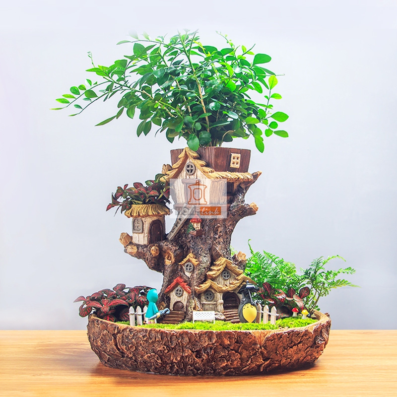 Creative rural style combination flowerpot