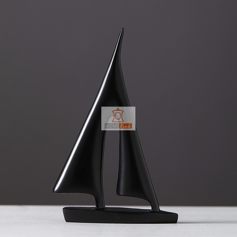 Nordic modern minimalist sailboat model light luxury creative ornaments