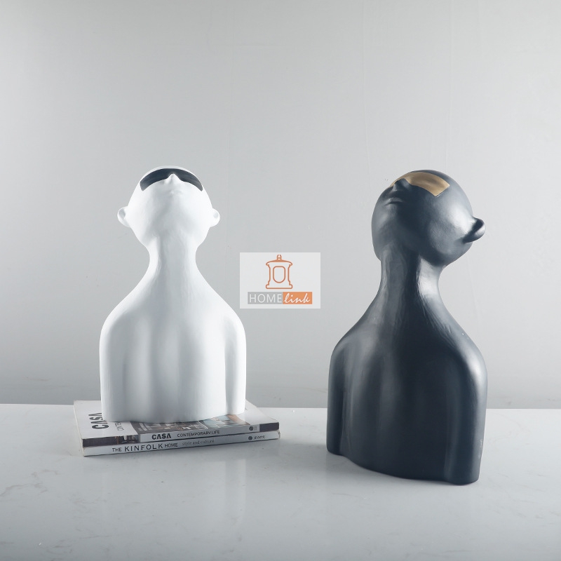 Nordic modern minimalist figure meditation ornaments