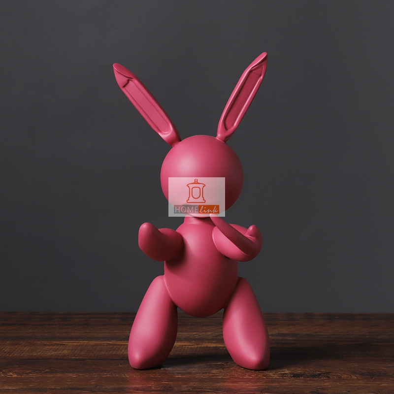 Modern minimalist machine rabbit resin handicraft ornaments