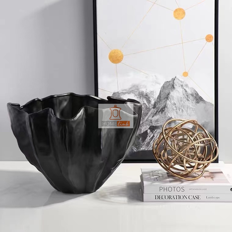 Modern luxury lotus shaped resin handicraft ornaments