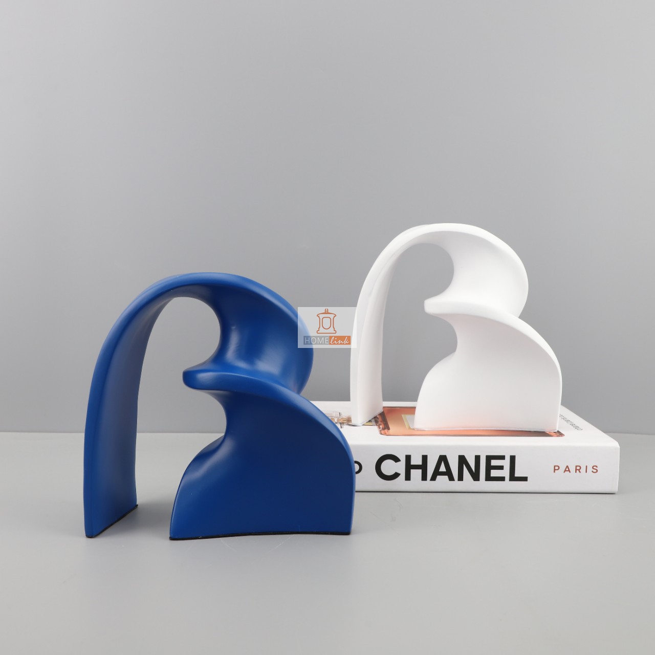 Nordic light luxury geometric arched ribbon creative ornaments