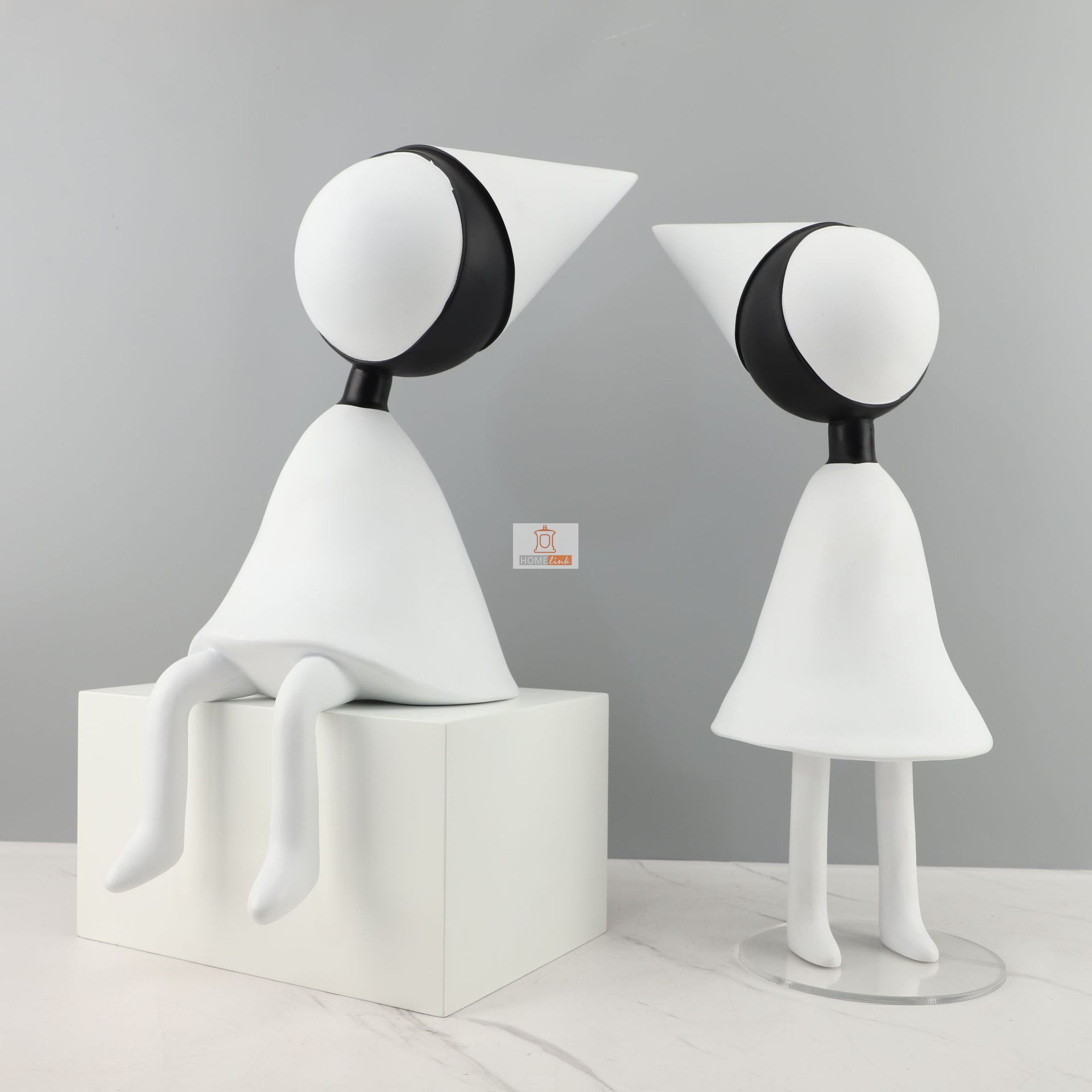 Modern minimalist abstract pointed cartoon character creative ornaments