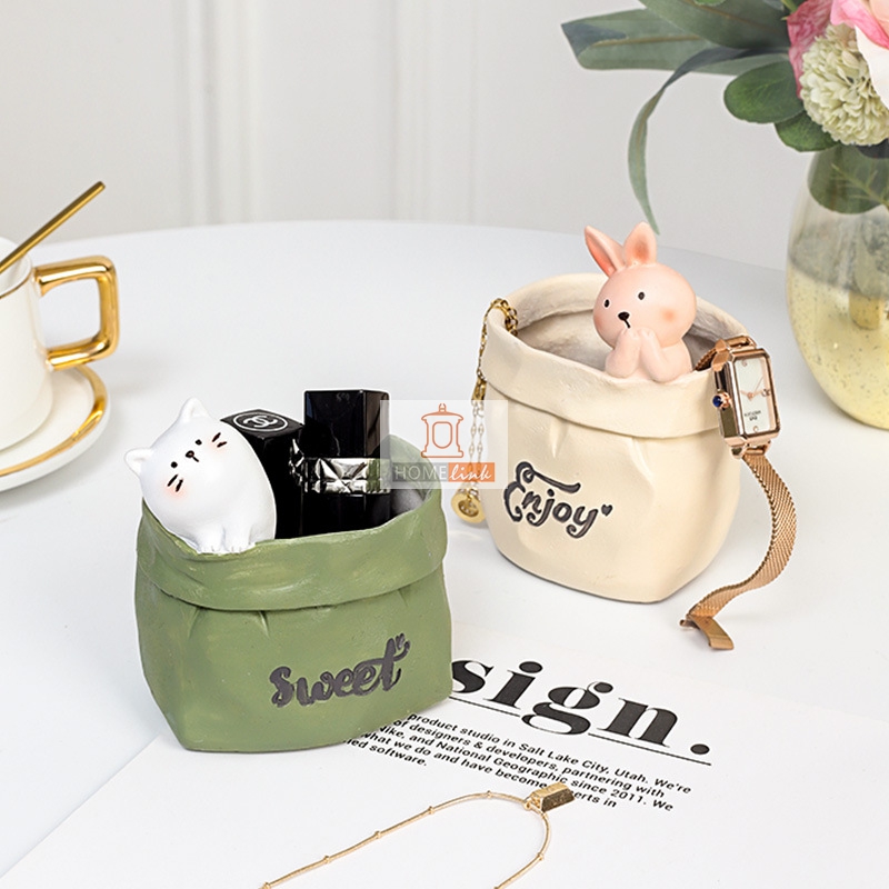 Nordic creative Instagram style paper bag with succulent flower pot