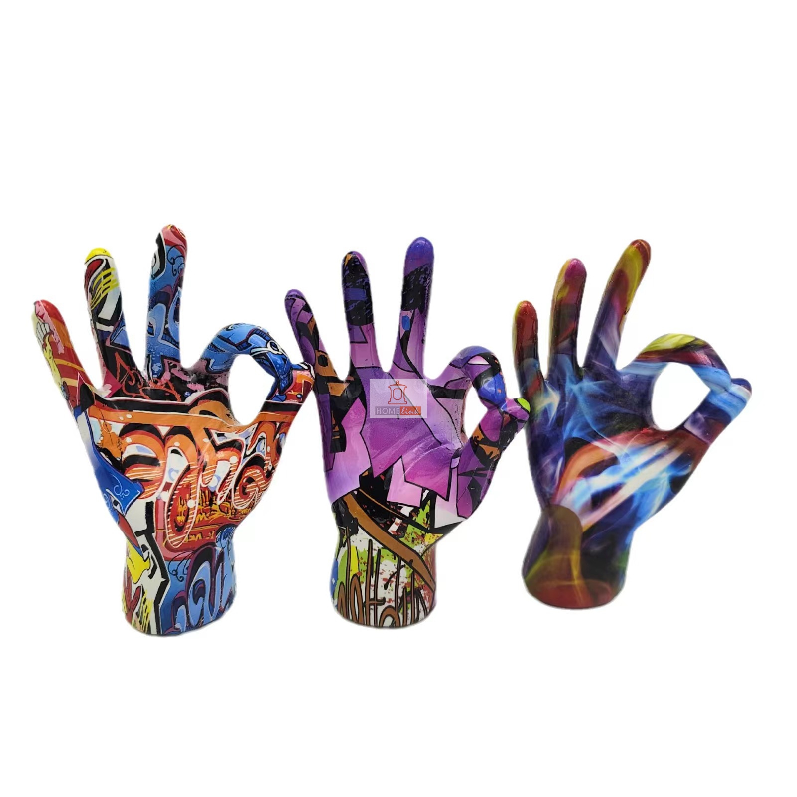 Creative character palm sculpture art resin handicraft ornaments