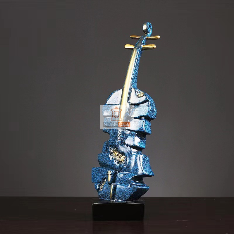 Modern minimalist violin style creative resin ornaments