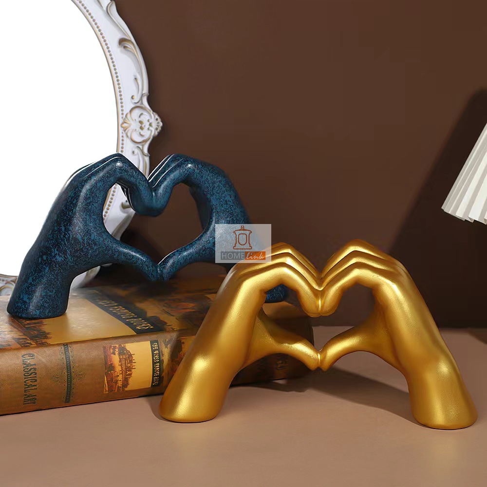 Two handed love resin handicraft ornaments