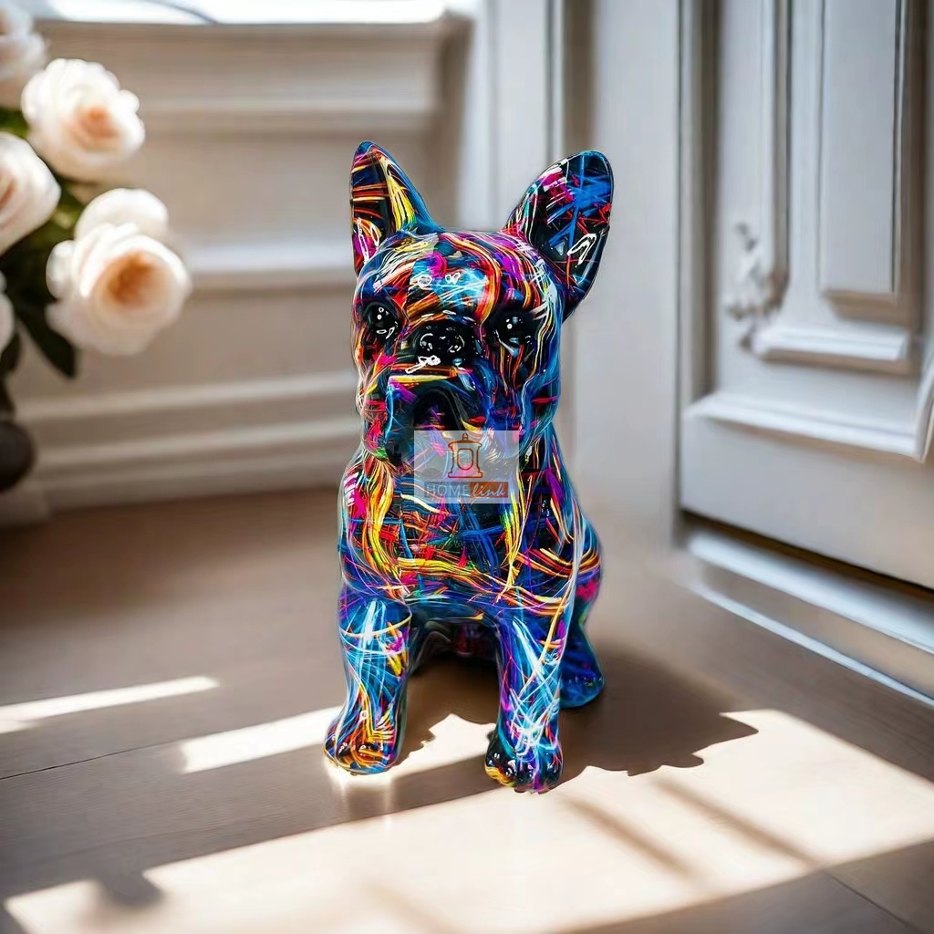 European style creative dog ornament resin crafts