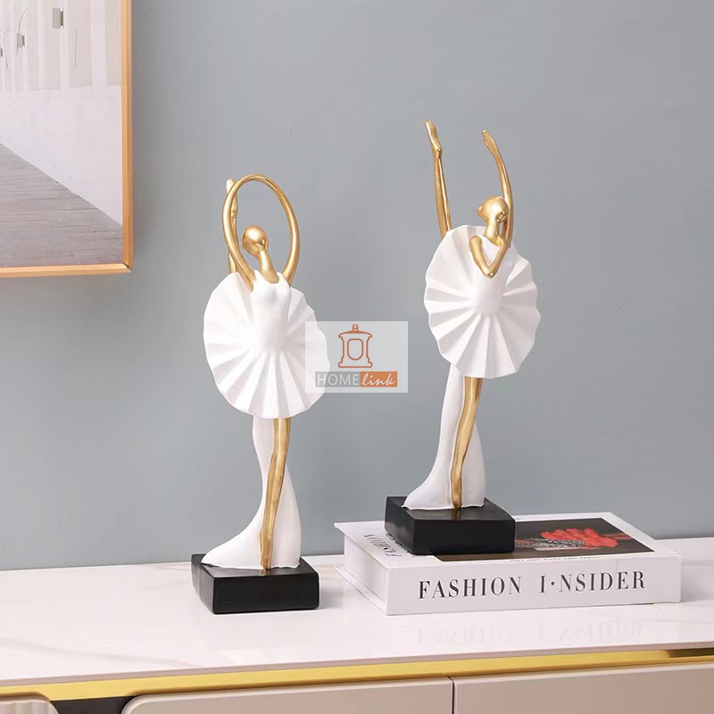 Modern Art Ballet Dancer Little Girl Ornament