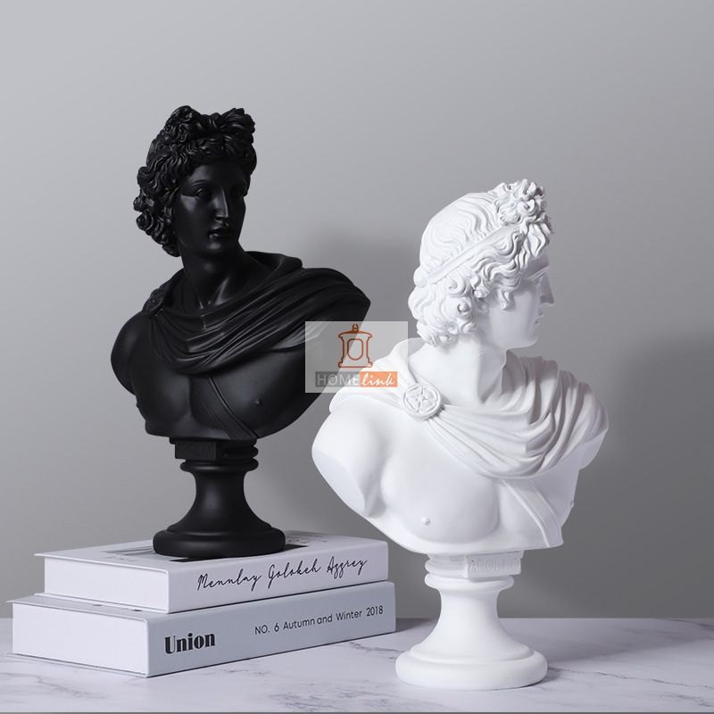 European style David Apollo male god Diana goddess ornament