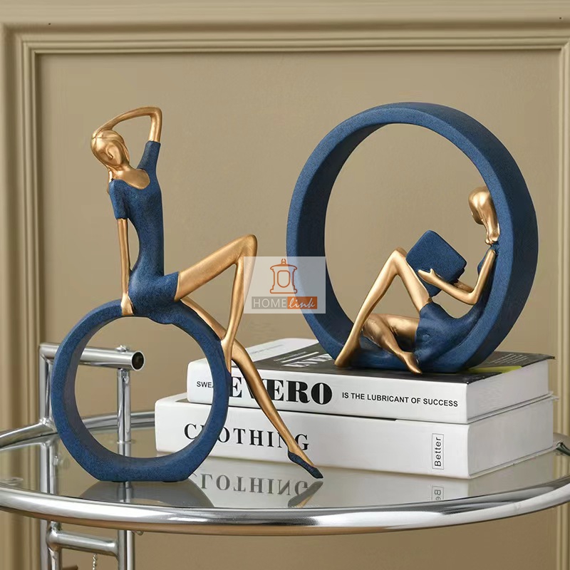 Artistic Yoga Girl Personalized Reading Decoration