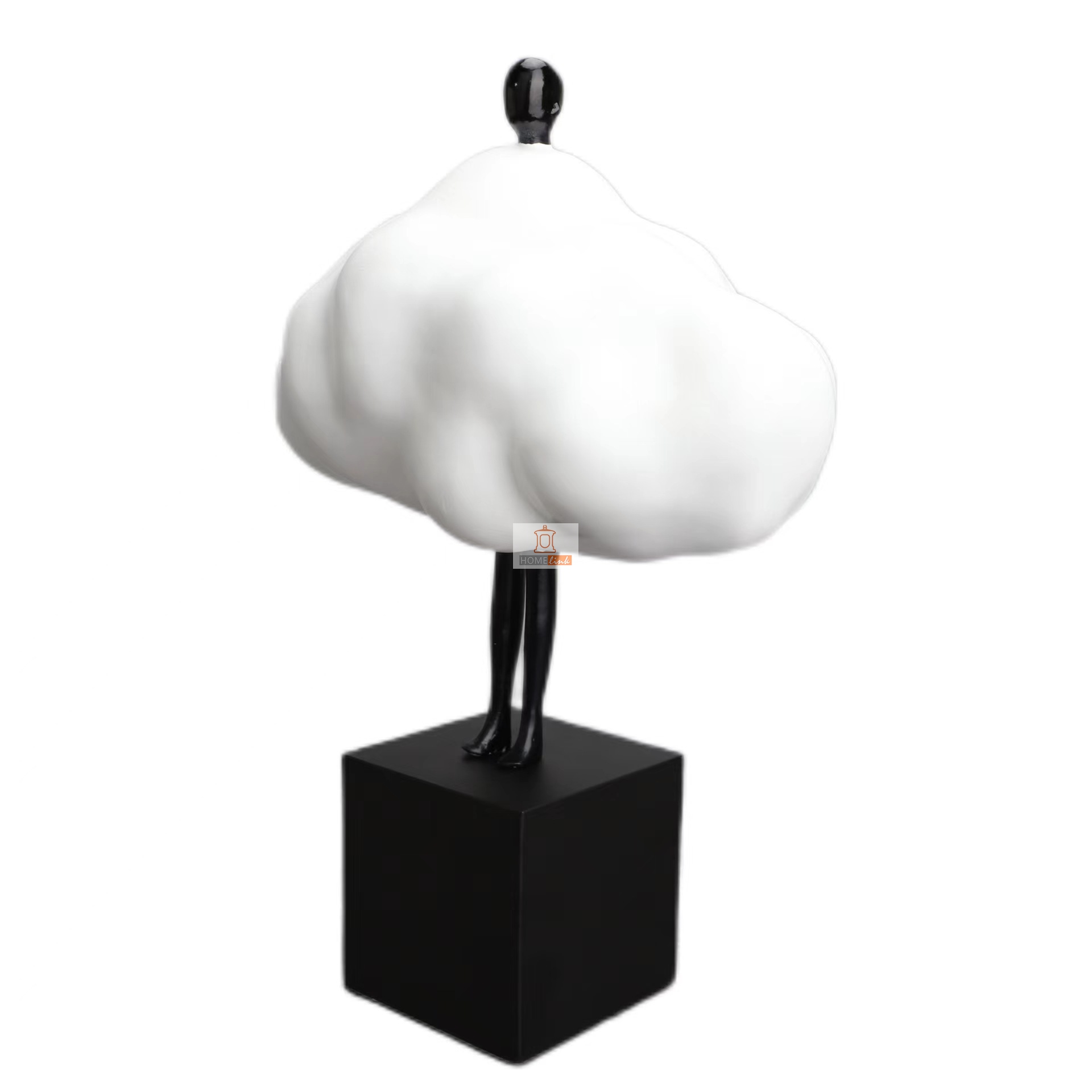 Simple and creative white cloud style character ornaments