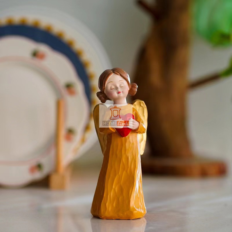 European style cute girl character ornaments