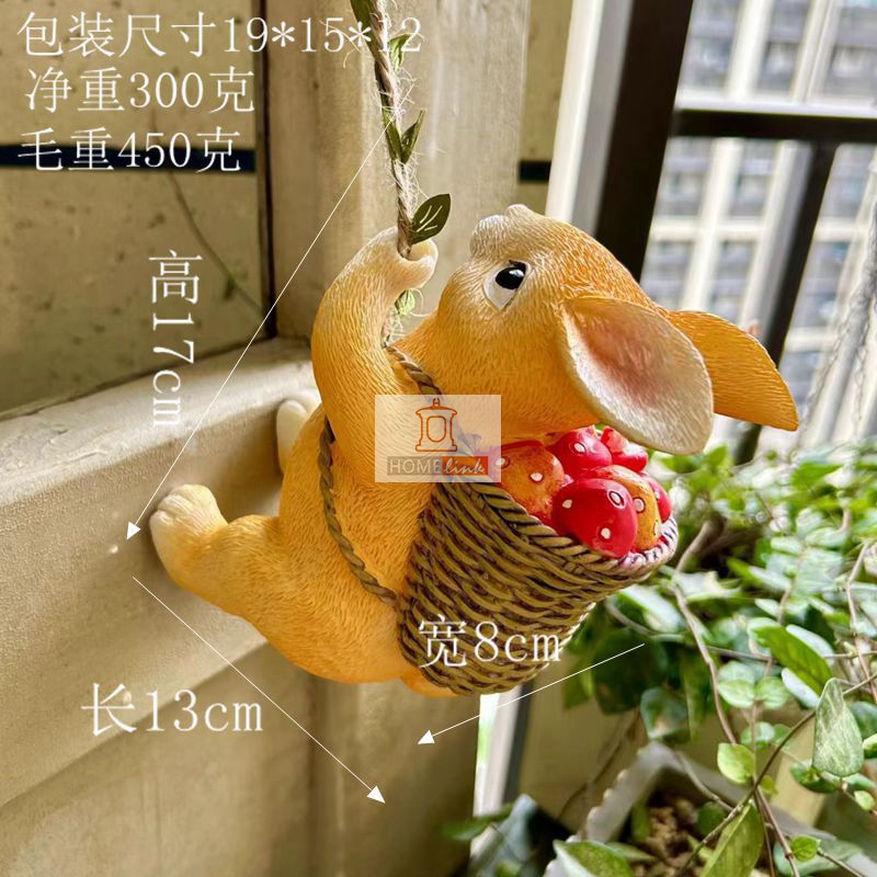 Outdoor garden animal wall decoration
