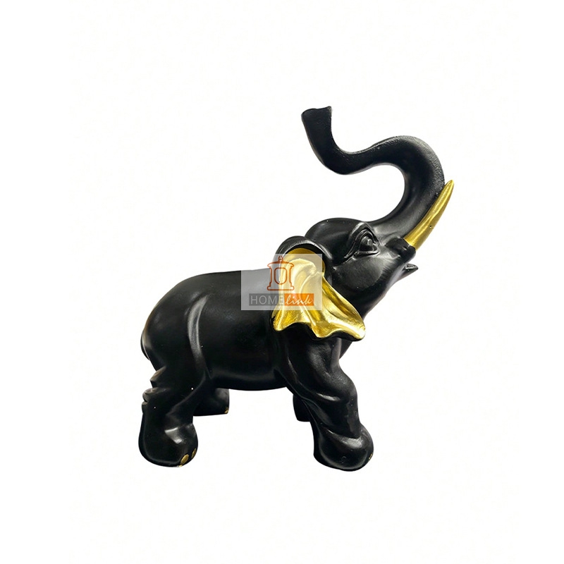 Black Elephant Craft Ornament