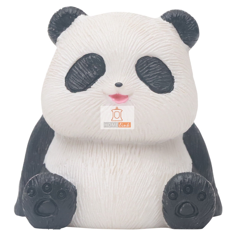 Horticultural cartoon cute little panda ornament