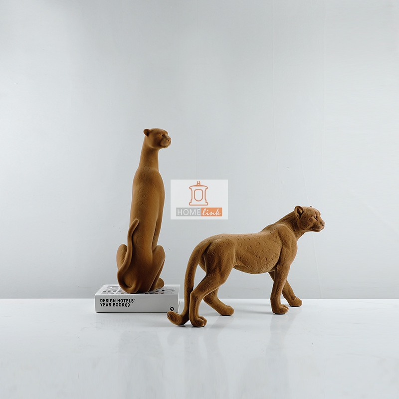 Modern minimalist style leopard animal art