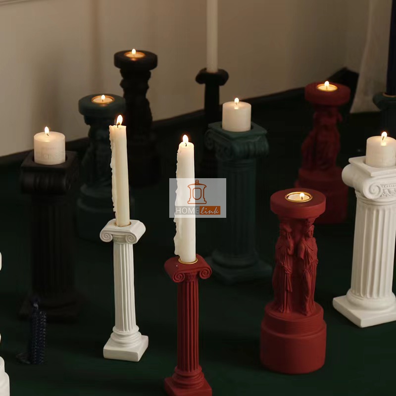 Greek style Roman column candlestick