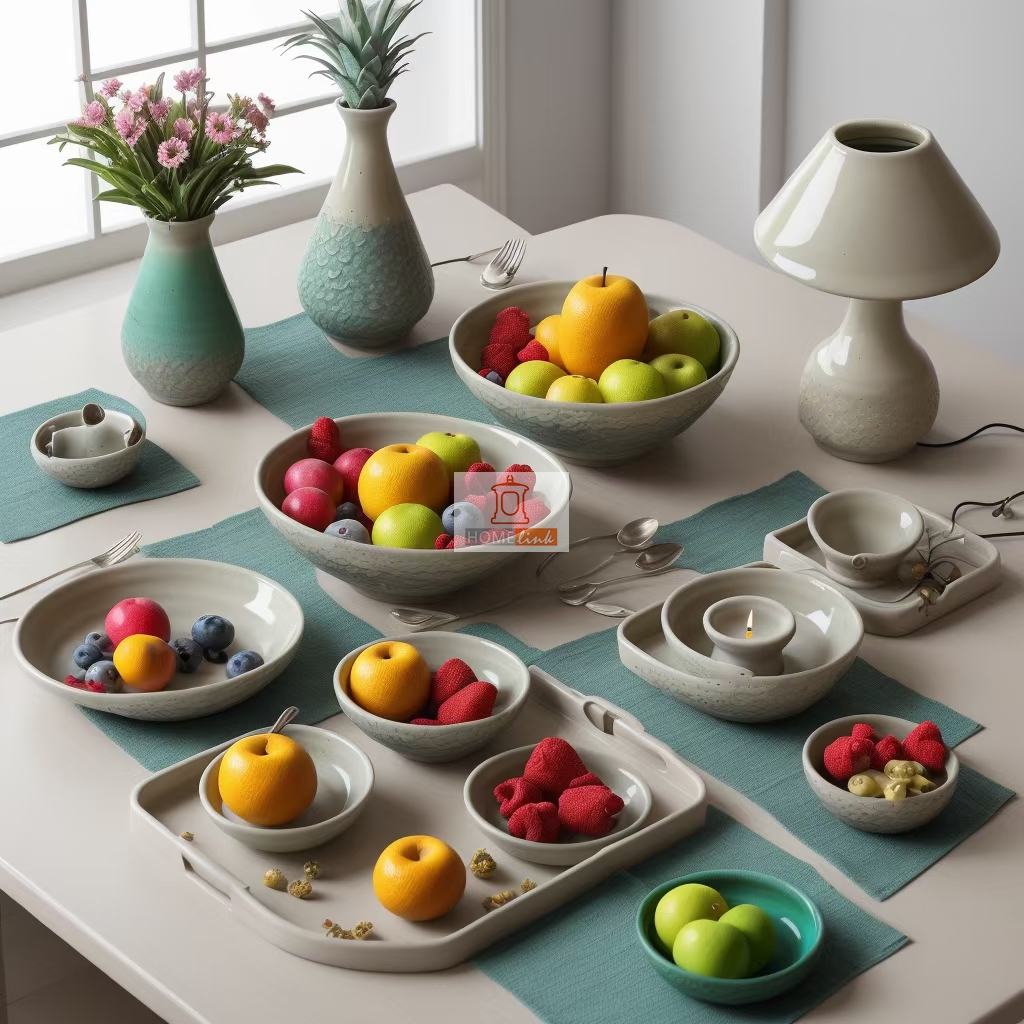 Chinese retro ceramic tableware set